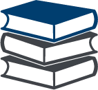 Symbol eines Bücherstapels als Darstellung von Wissen, Lernen oder Bibliothek